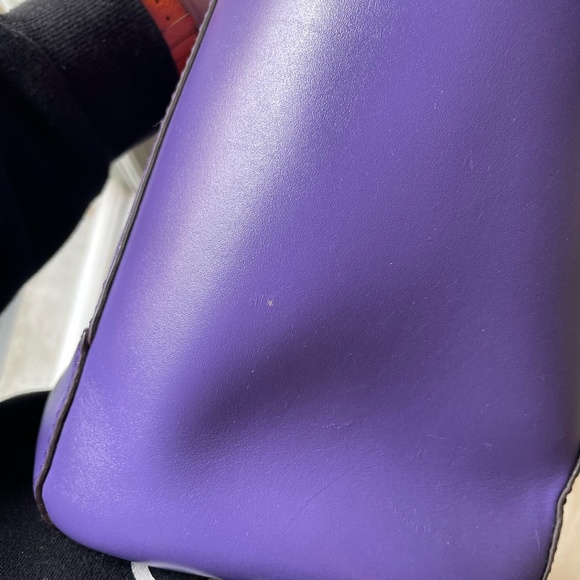 SOLD RARE Kate Spade 2 Park Avenue Beau Bag / Madison Ave Collection / Purple - Picture 15 of 15